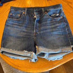 Levi 501 shorts, button fly